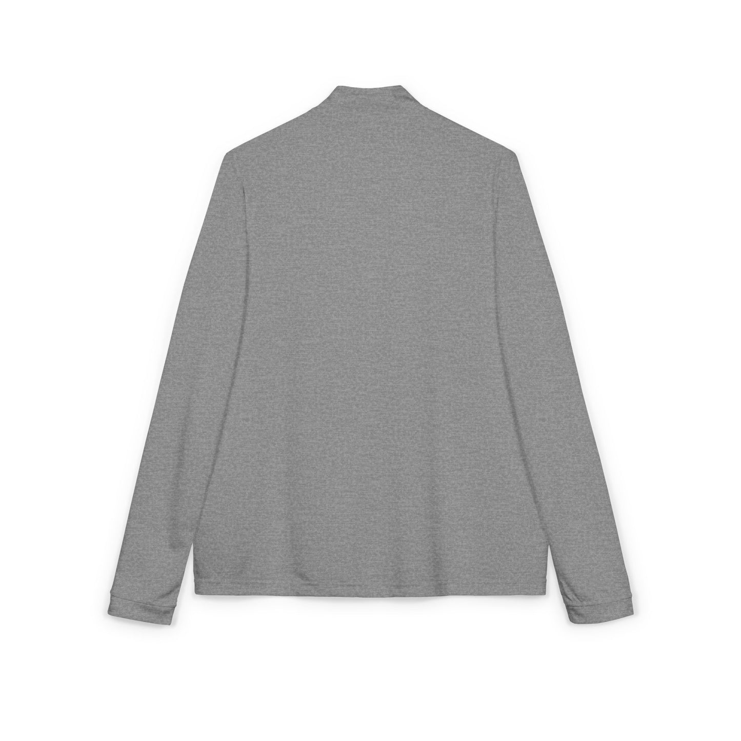 Embroidered adidas Quarter-Zip Pullover — White Performance Top