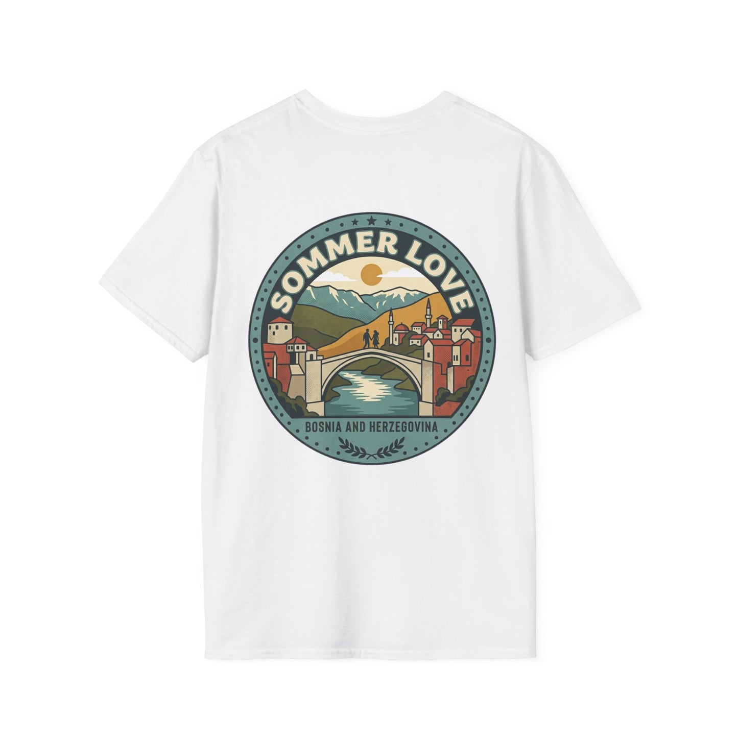 Balkan Shield Graphic T-Shirt — Ornamental Retro Badge Tee
